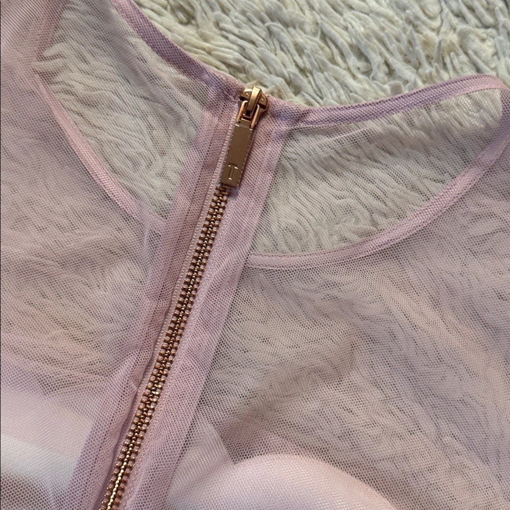 NWT TED BAKER  Arionah Palace Gardens Scallop Dusty Pink dress size 3, size US 8 - Picture 13 of 16